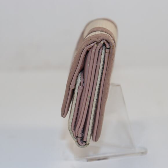 Cecil McBee Blush Pink & Cream Trifold Wallet | Small Compact Style - Picture 4 of 8